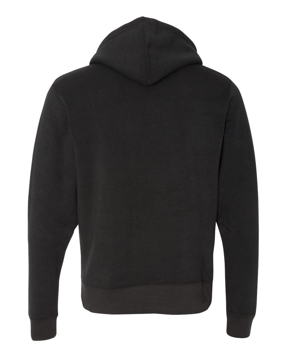 8872 J America Triblend Full-Zip Hooded Sweatshirt - Back Image