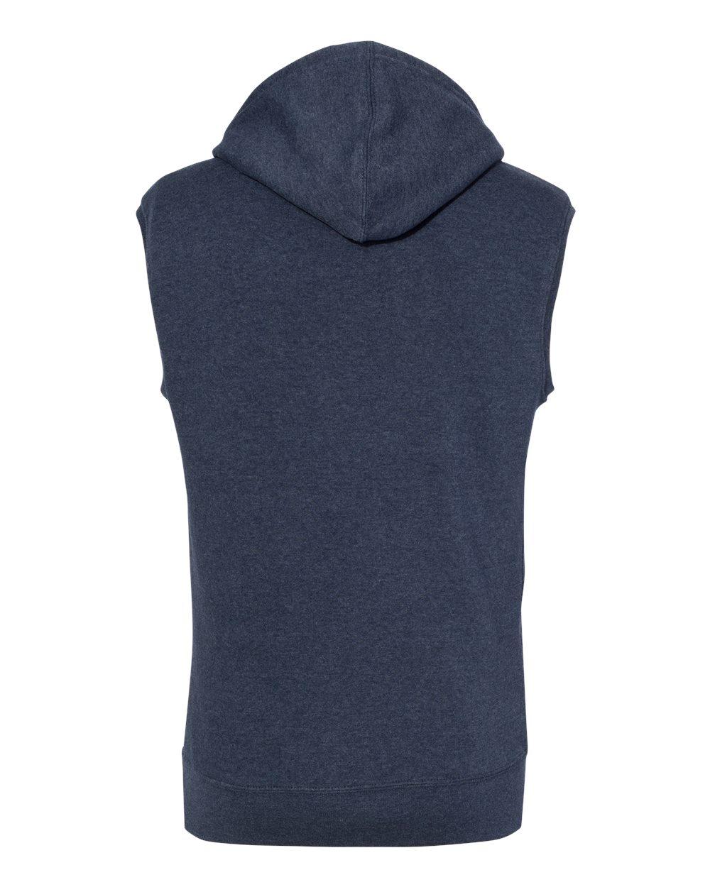 8877 J America Triblend Sleeveless Hooded Sweatshirt - Back Image