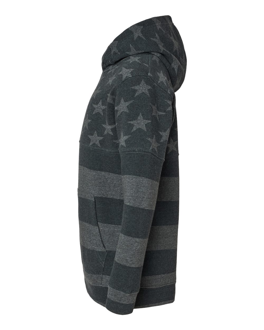 8880 J America Youth Triblend Fleece Hooded Sweatshirt - Siide Image