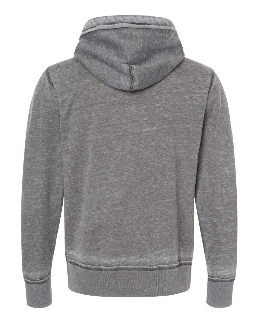 8916 J America Vintage Zen Fleece Full-Zip Hooded Sweatshirt - Back Image