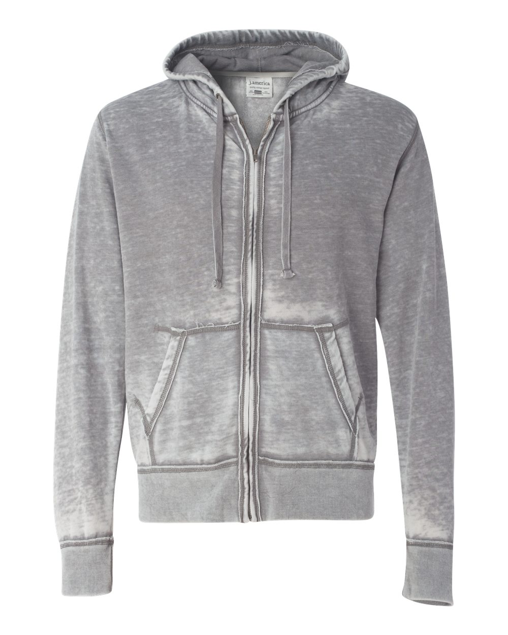 8916 J America Vintage Zen Fleece Full-Zip Hooded Sweatshirt