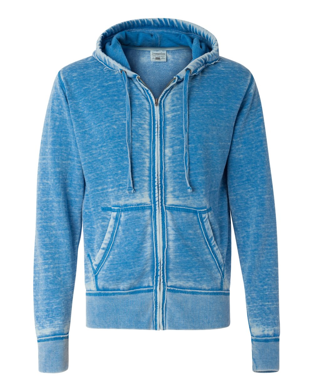 8916 J America Vintage Zen Fleece Full-Zip Hooded Sweatshirt Zoom Image