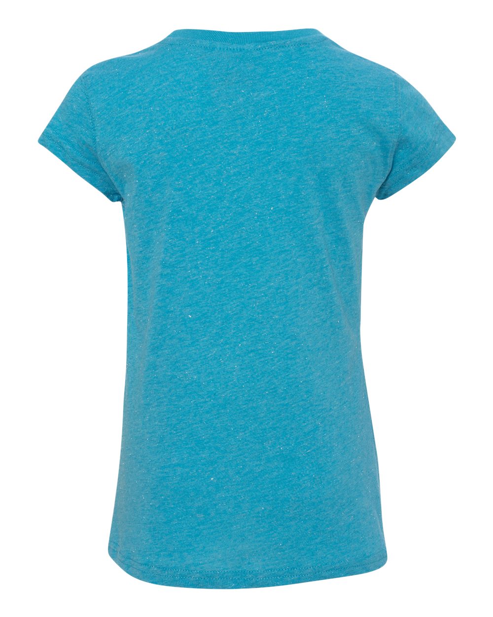 J America Direct to Film (DTF) 8129 Youth Glitter Short Sleeve T-Shirt J America Direct to Film (DTF) 8129 Youth Glitter Short Sleeve T-Shirt - Back Image
