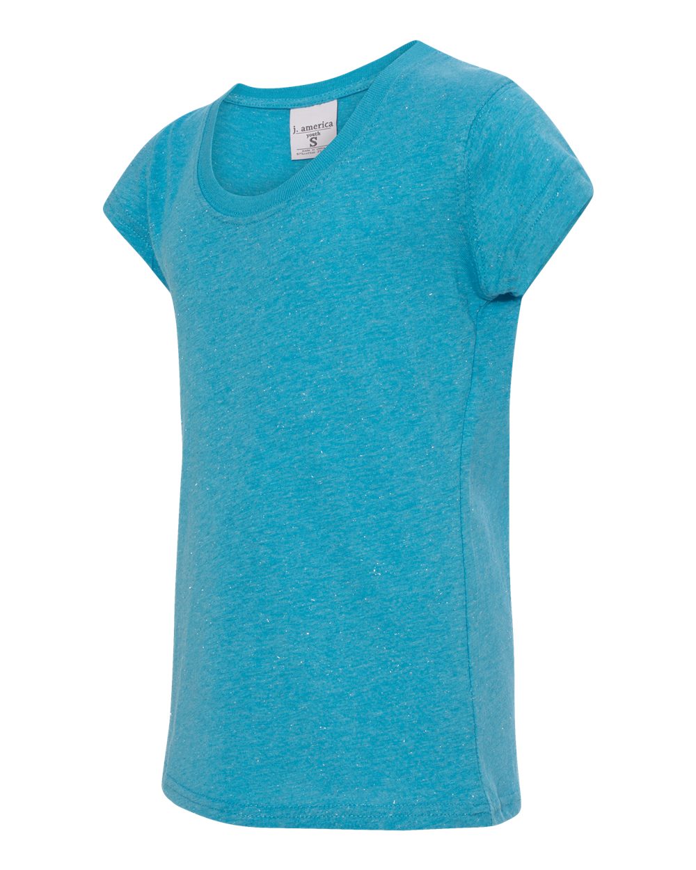 J America Direct to Film (DTF) 8129 Youth Glitter Short Sleeve T-Shirt J America Direct to Film (DTF) 8129 Youth Glitter Short Sleeve T-Shirt - Siide Image