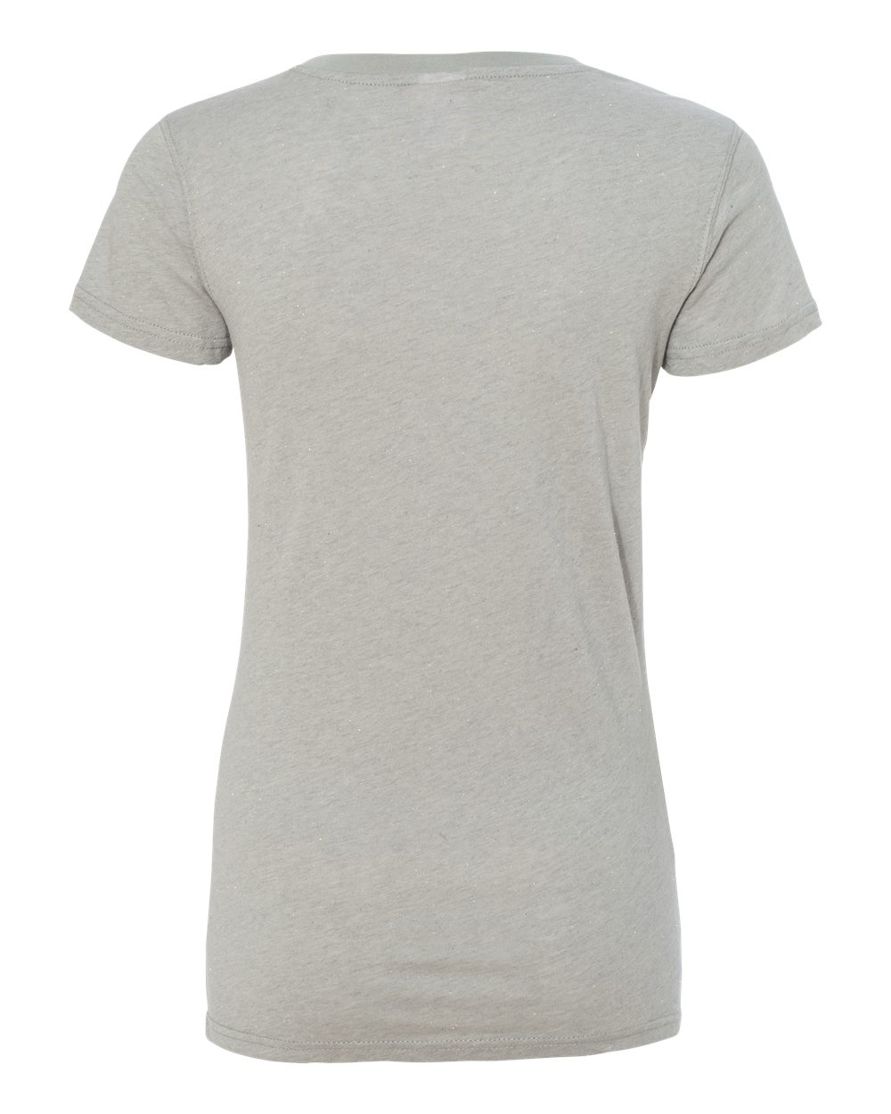 8136 J America Women’s Glitter V-Neck Short Sleeve T-Shirt - Back Image