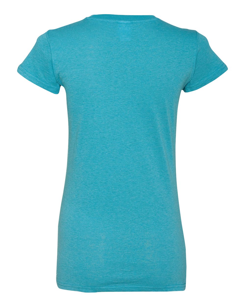 8138 J America Women’s Glitter Short Sleeve T-Shirt - Back Image