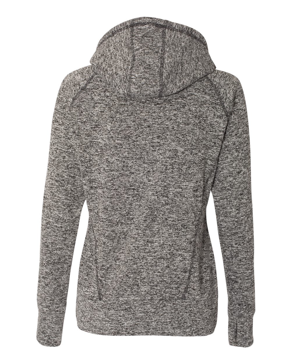 8616 J America Women’s Cosmic Fleece Hooded Sweatshirt - Back Image