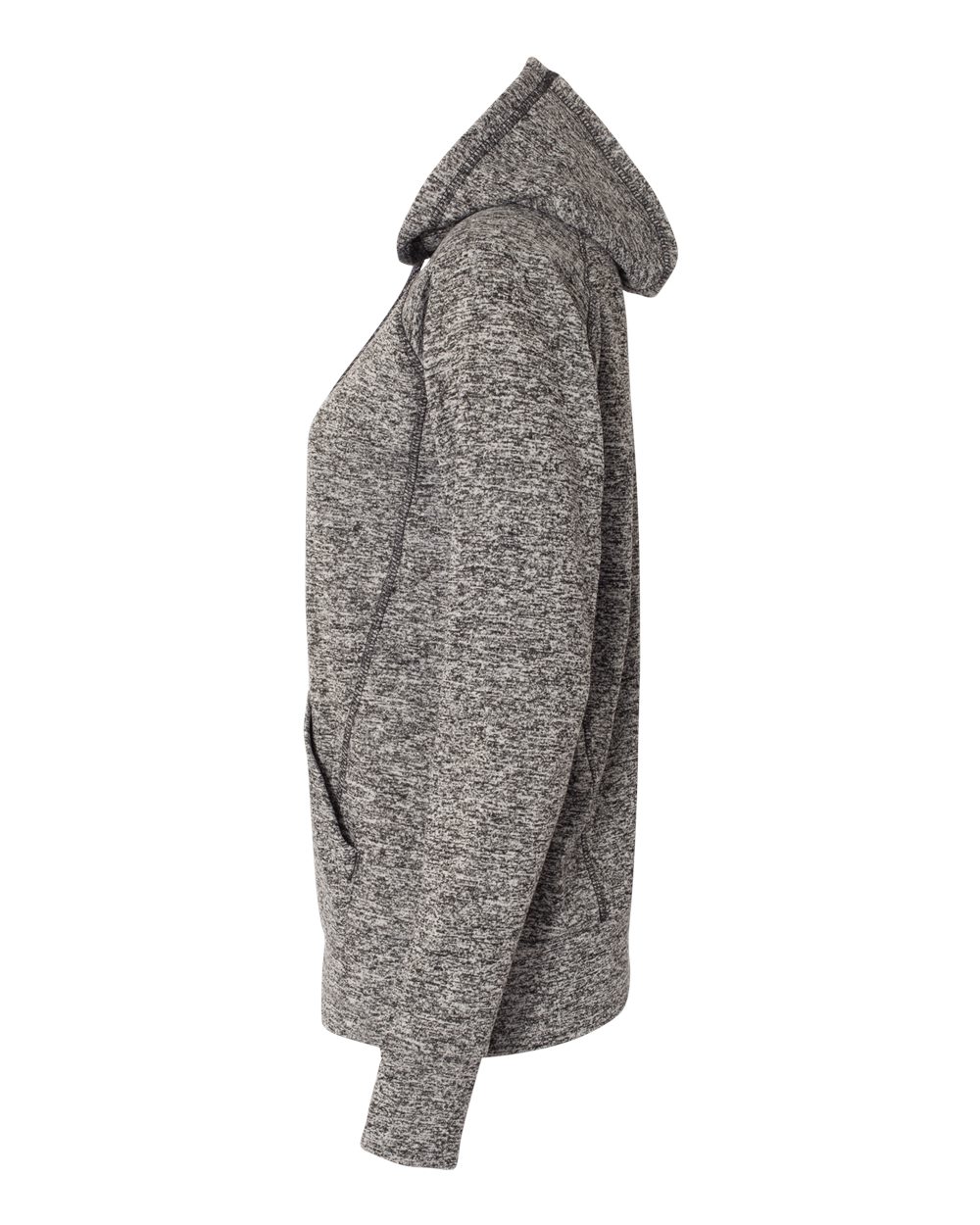 8616 J America Women’s Cosmic Fleece Hooded Sweatshirt - Siide Image