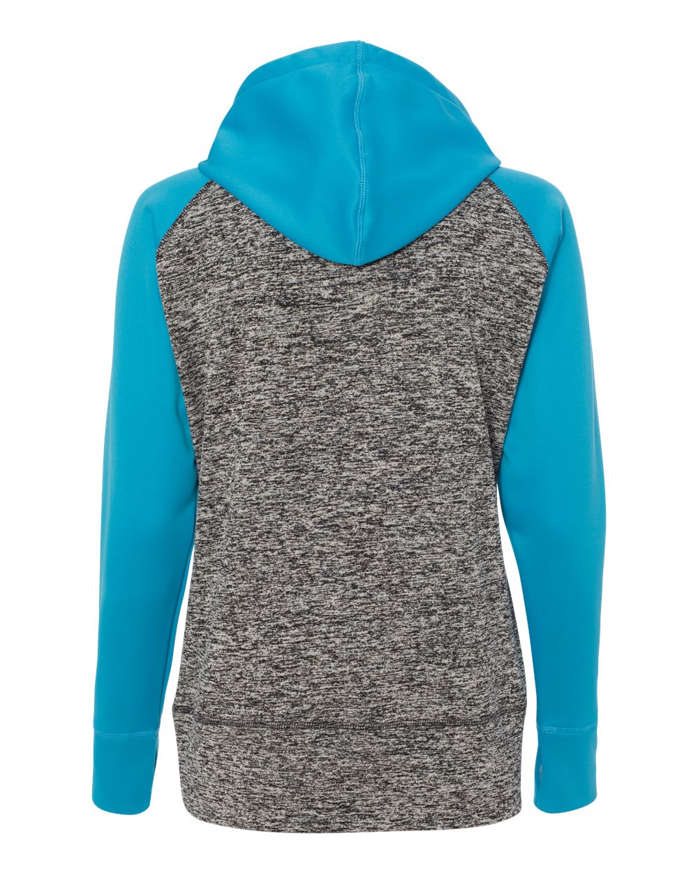 8618 J America Women’s Colorblocked Cosmic Fleece Hooded Sweatshirt - Back Image