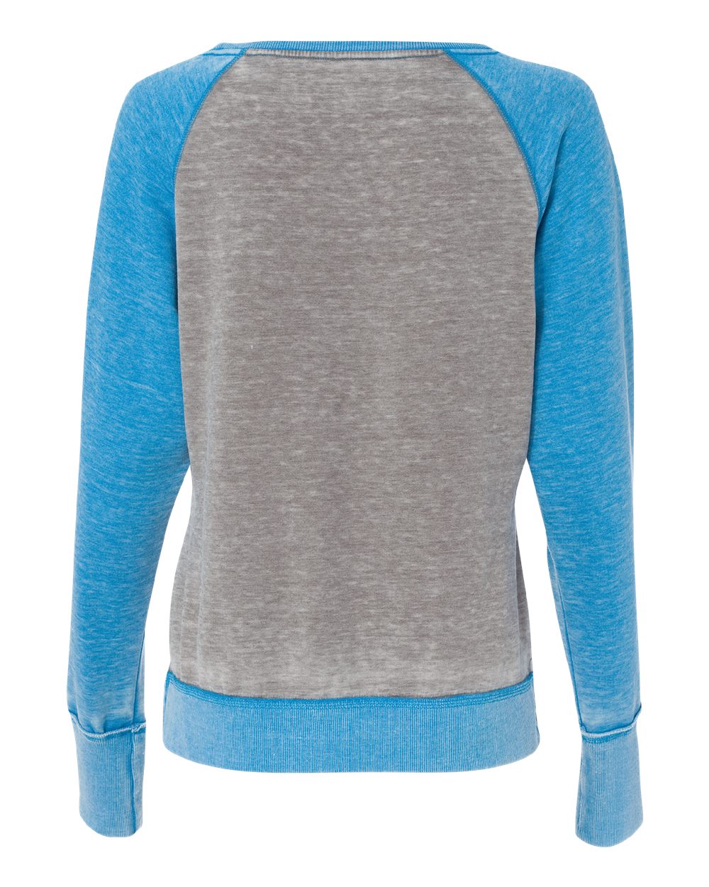 8927 J America Women’s Zen Fleece Raglan Sweatshirt - Back Image