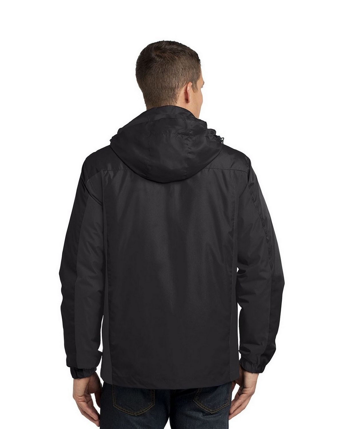 Port Authority Direct to Film (DTF) J321 Colorblock 3-in-1 Jacket. - Back Image