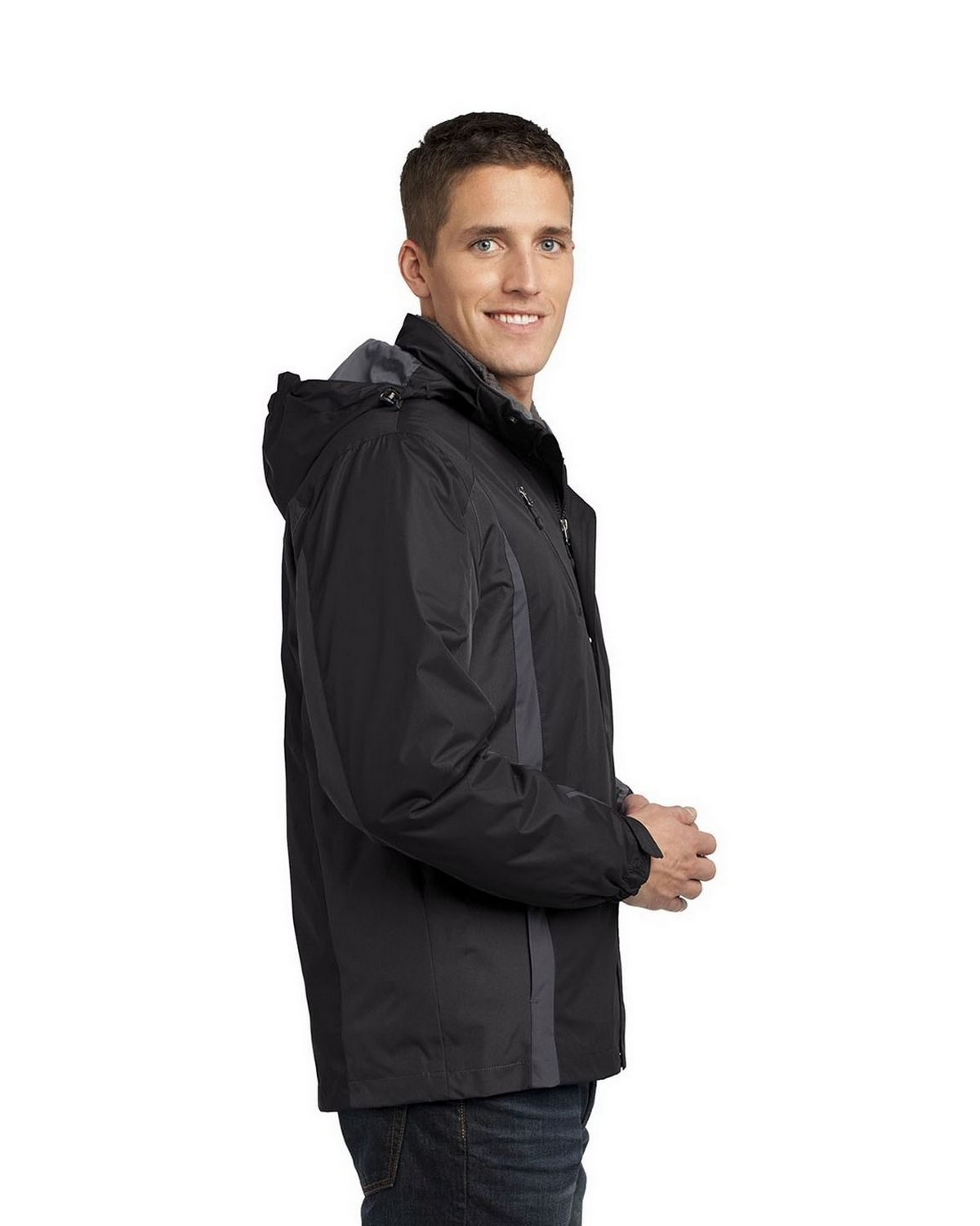 Port Authority Direct to Film (DTF) J321 Colorblock 3-in-1 Jacket. - Siide Image