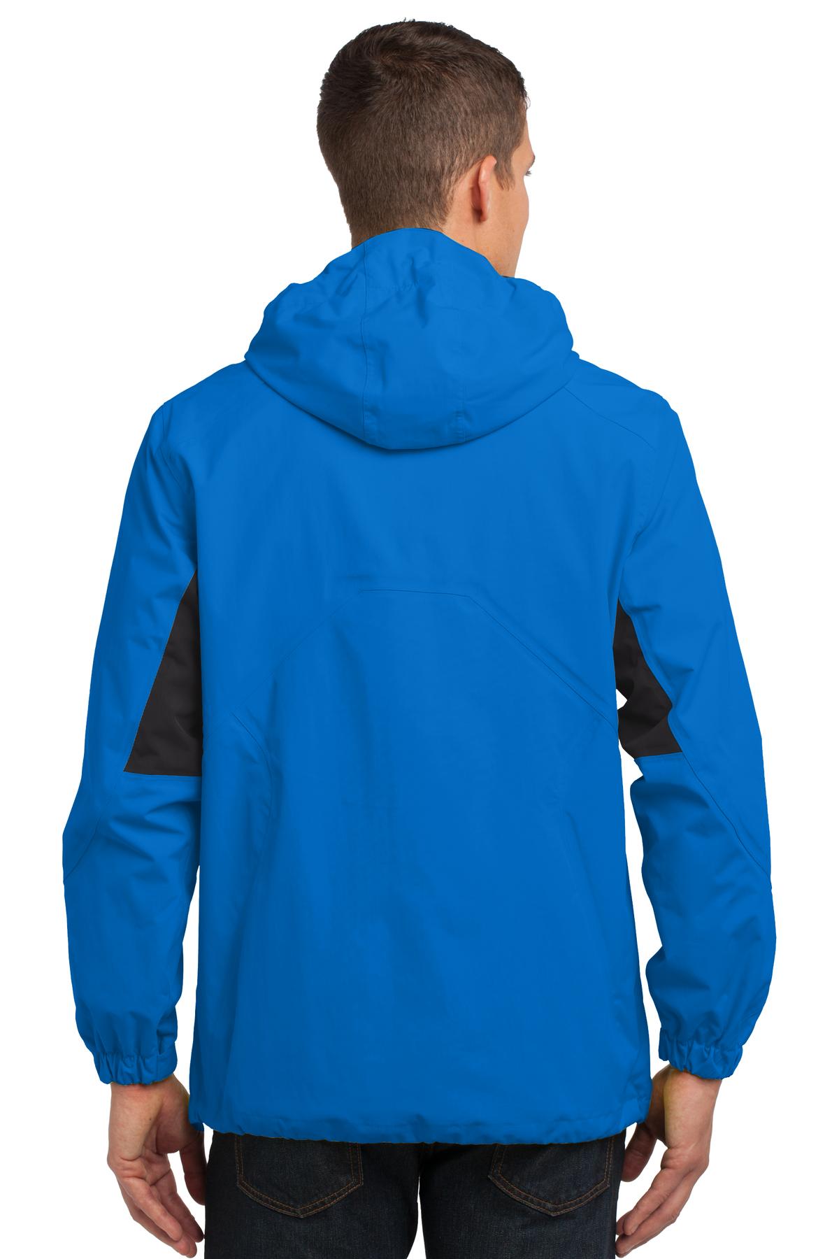 Port Authority Screen Print J322 Cascade Waterproof Jacket - Back Image