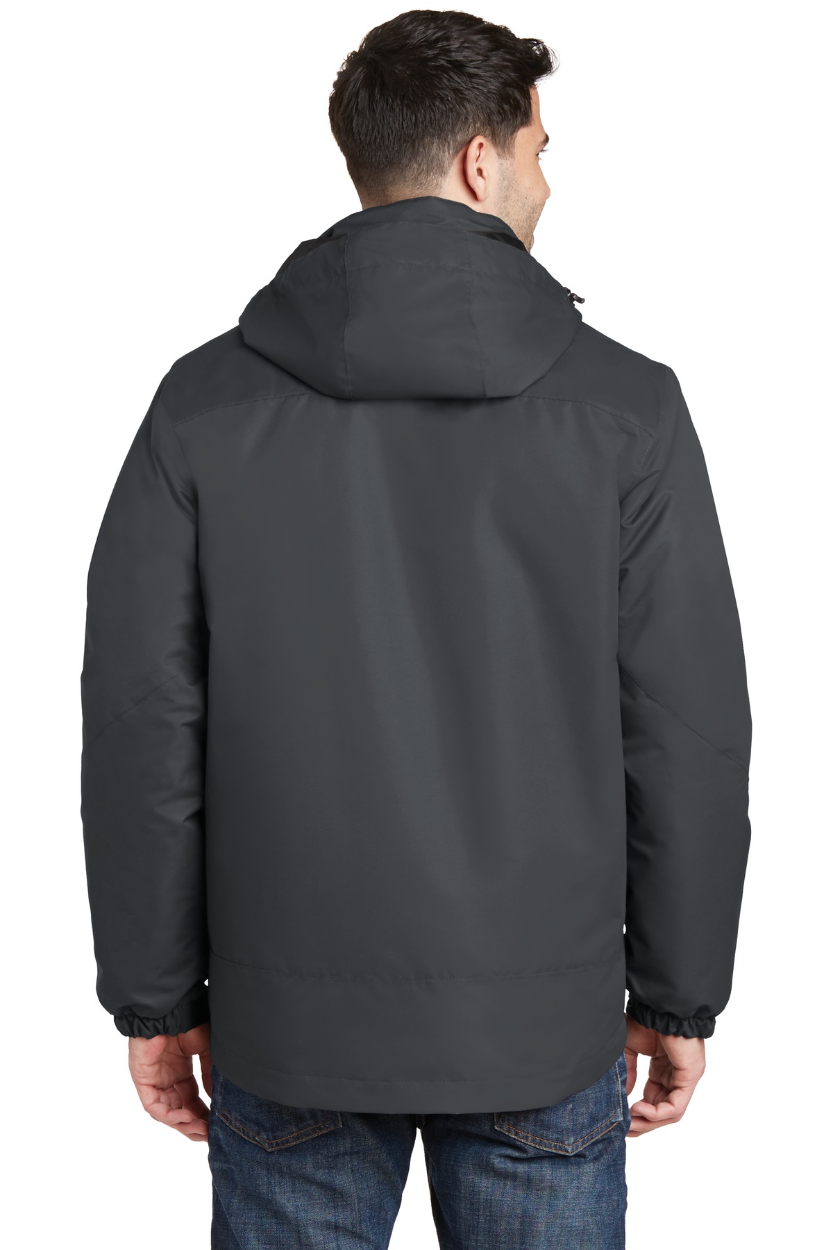 J332 Port Authority Vortex Waterproof 3-in-1 Jacket - Back Image