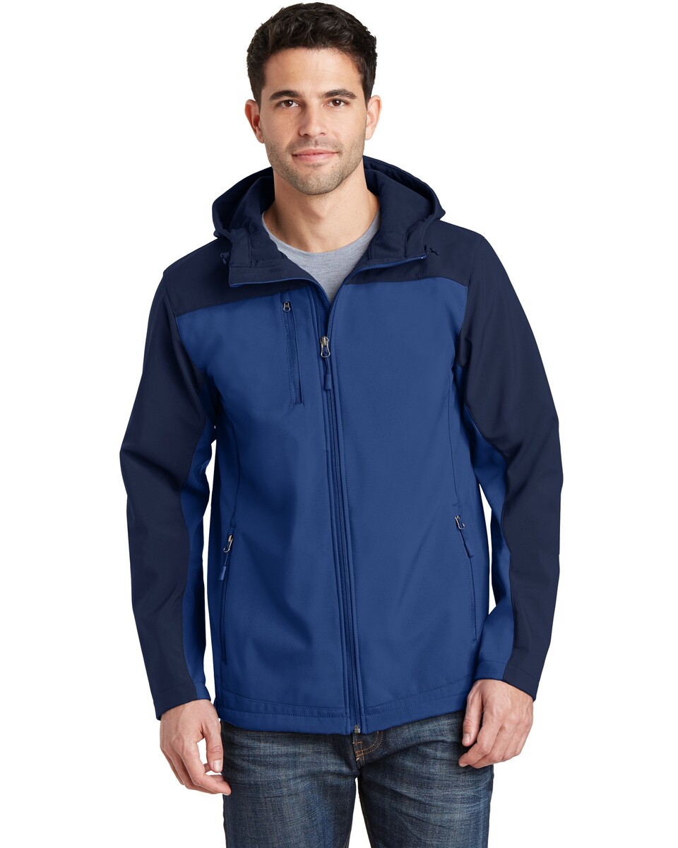 J335 Port Authority Hooded Core Soft Shell Jacket. Zoom Image