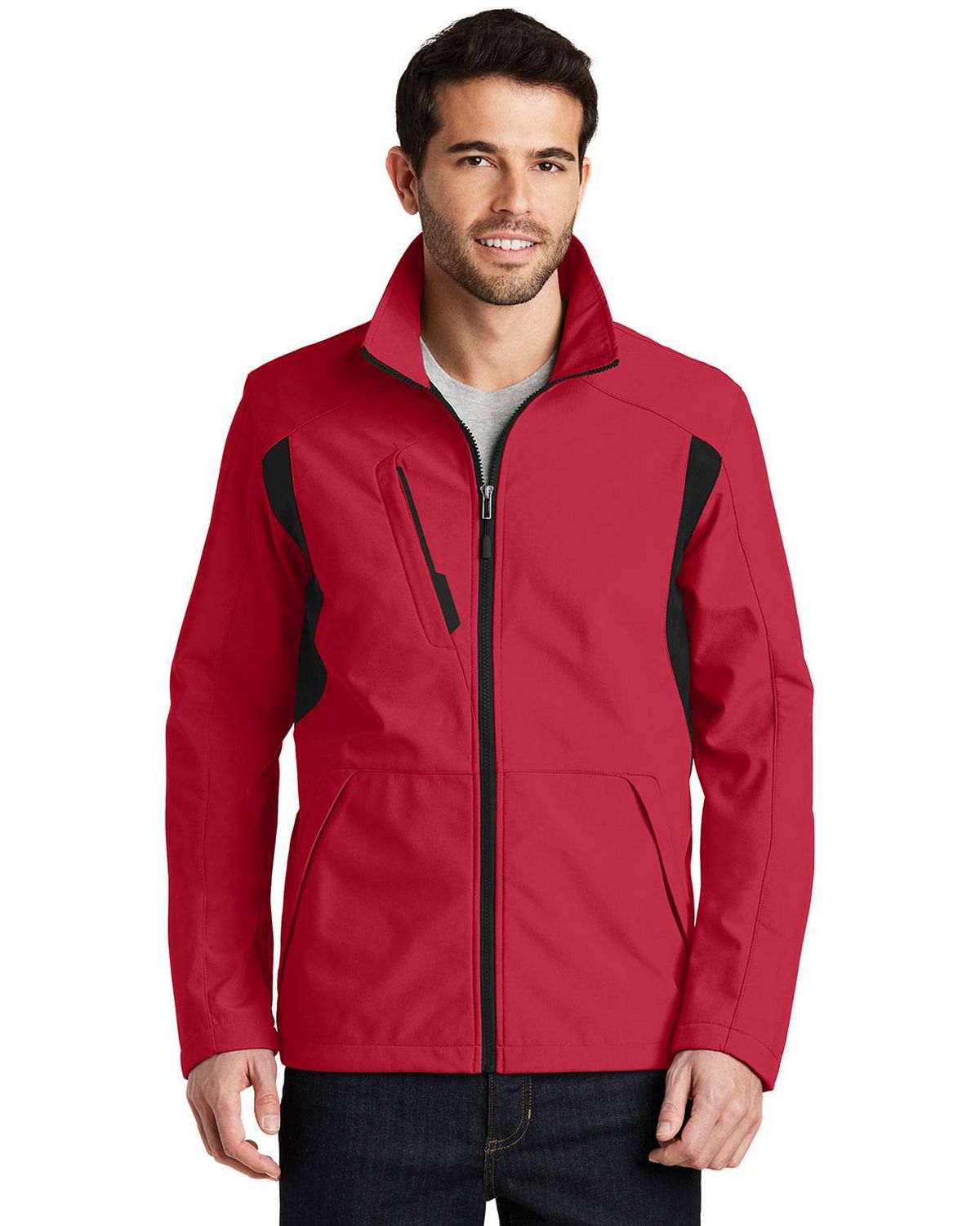 J336 Port Authority Back-Block Soft Shell Jacket. Zoom Image