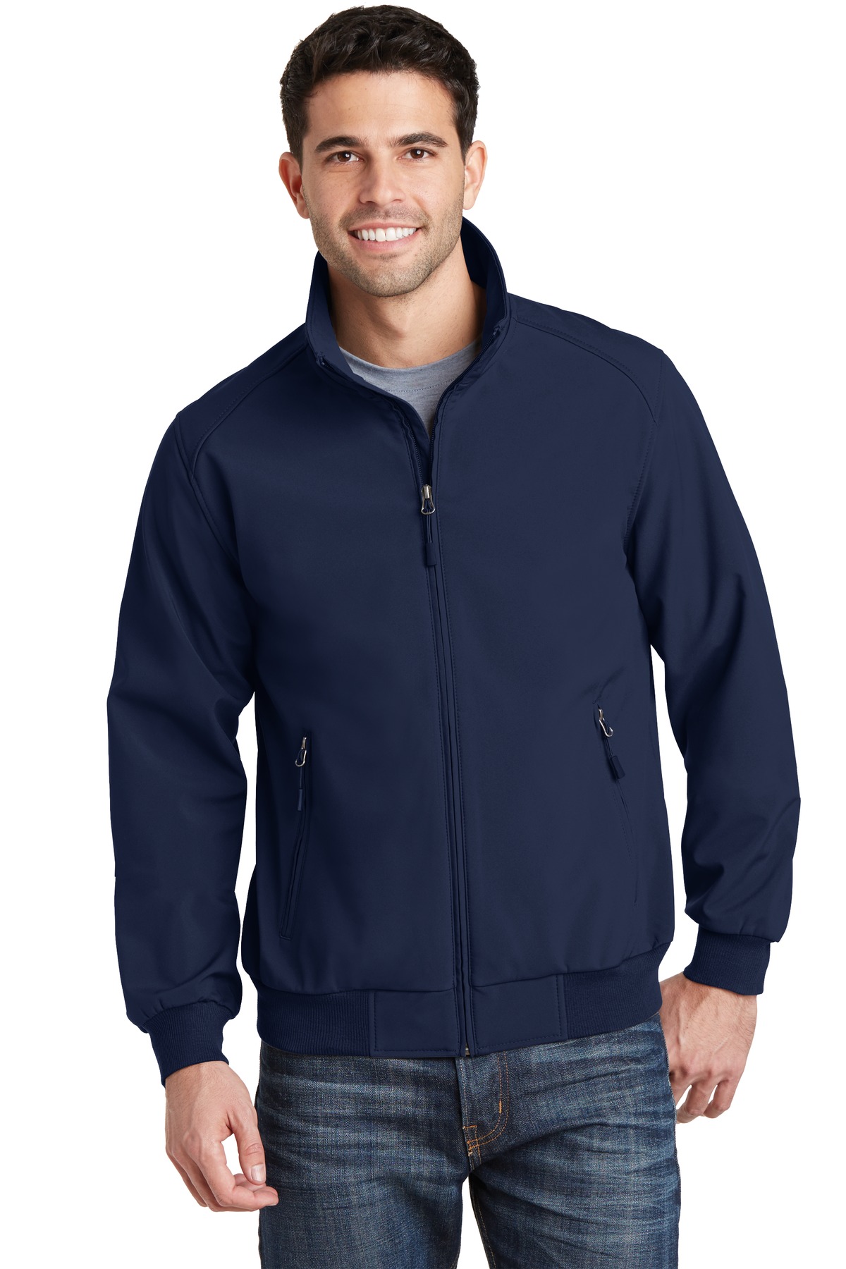 J337 Port Authority Soft Shell Bomber Jacket. Zoom Image