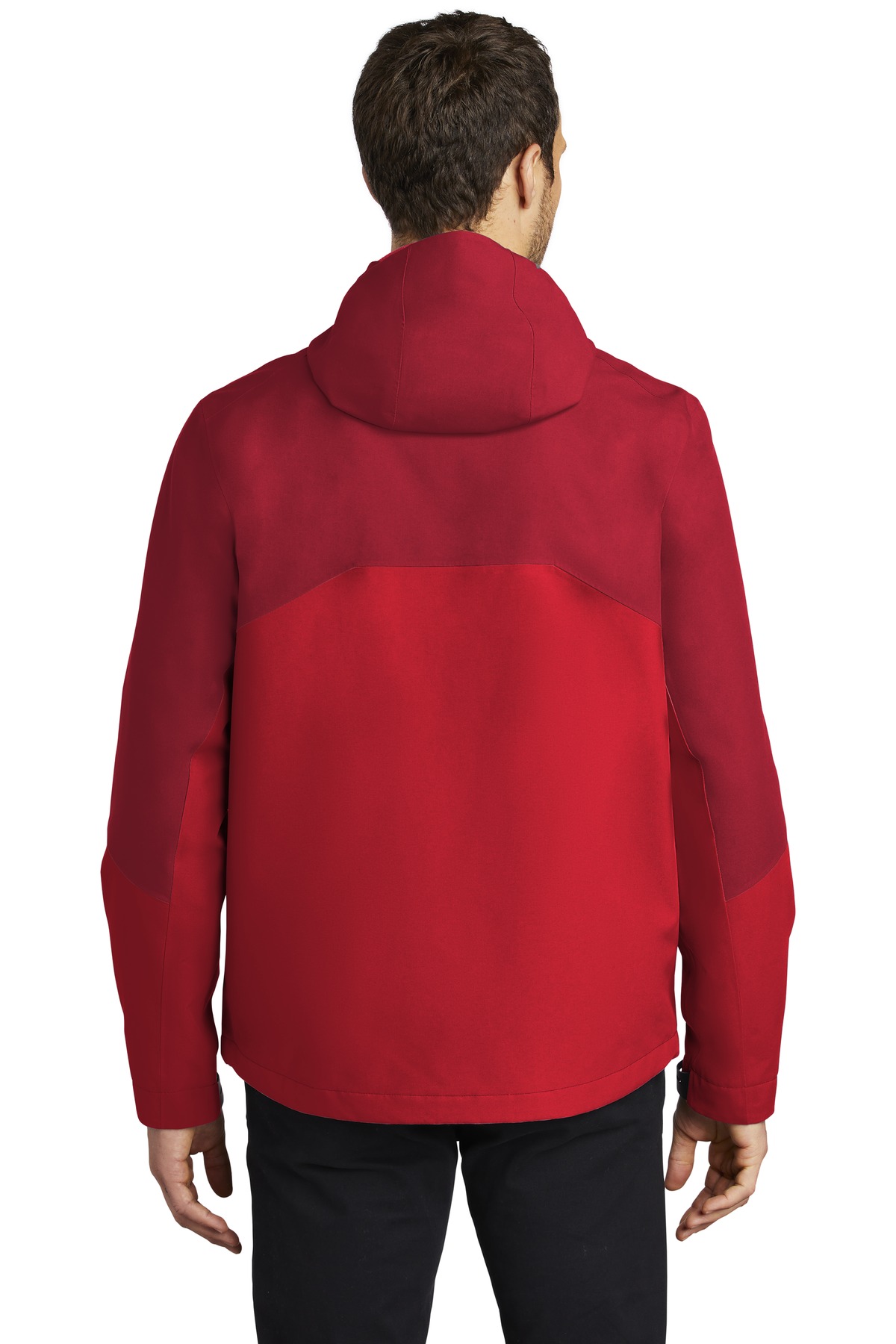 J406 Port Authority Tech Rain Jacket - Back Image