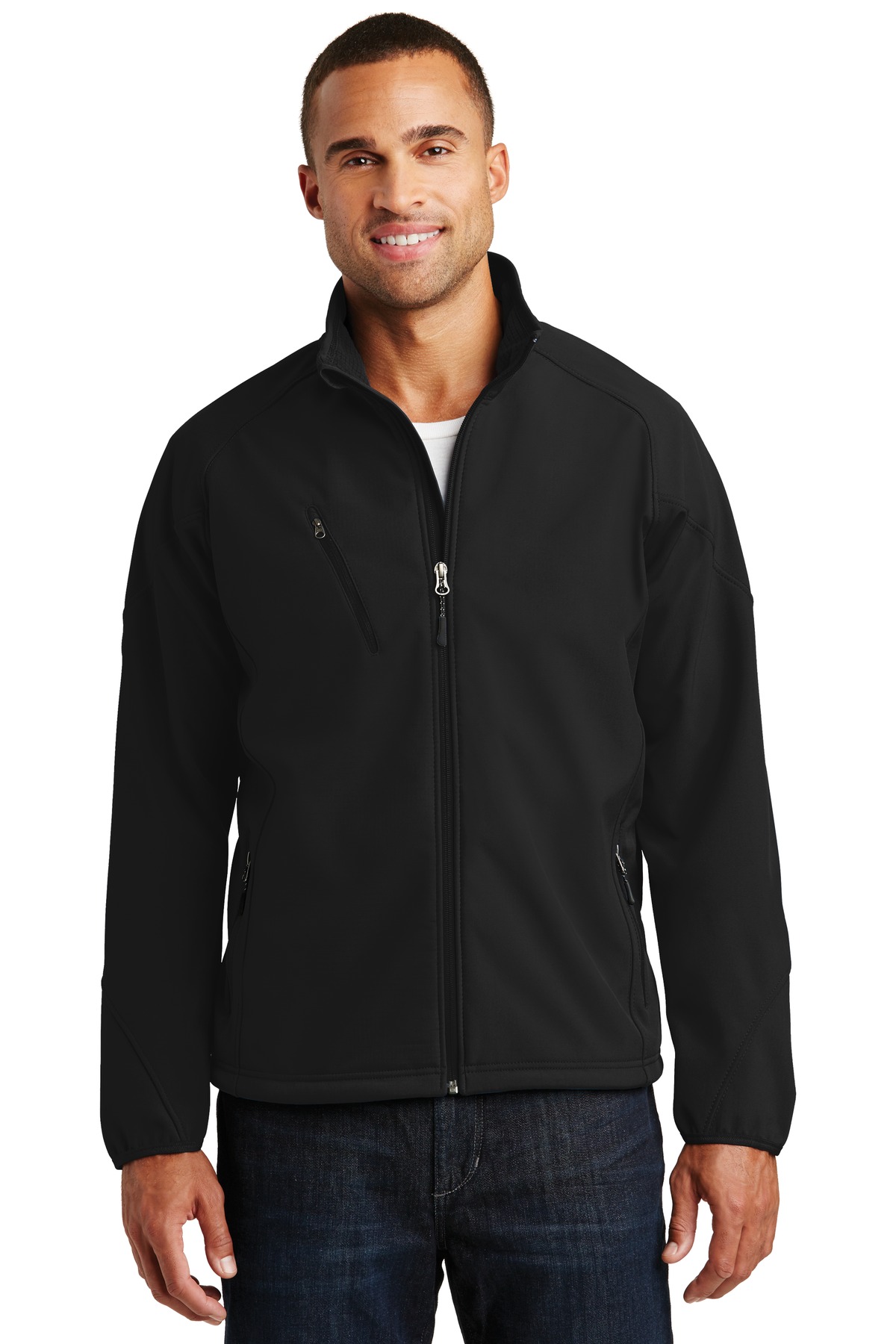 J705 Port Authority Textured Soft Shell Jacket.