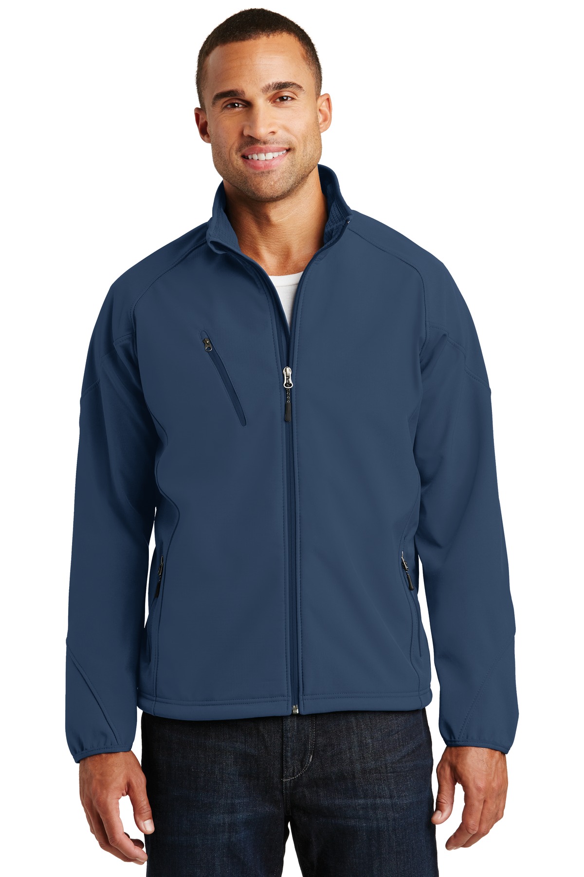 J705 Port Authority Textured Soft Shell Jacket.