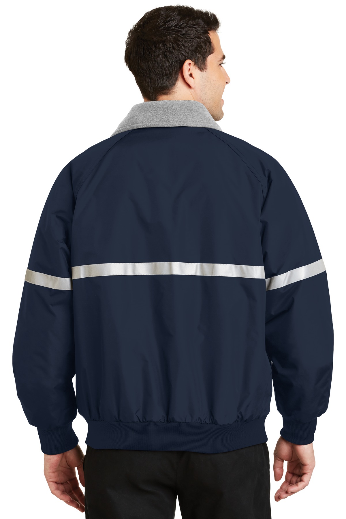J754R Port Authority Challenger Jacket with Reflective Taping - Back Image