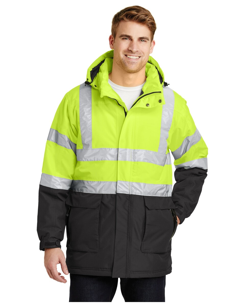 J799S Port Authority ANSI 107 Class 3 Safety Heavyweight Parka J799S Port Authority ANSI 107 Class 3 Safety Heavyweight Parka