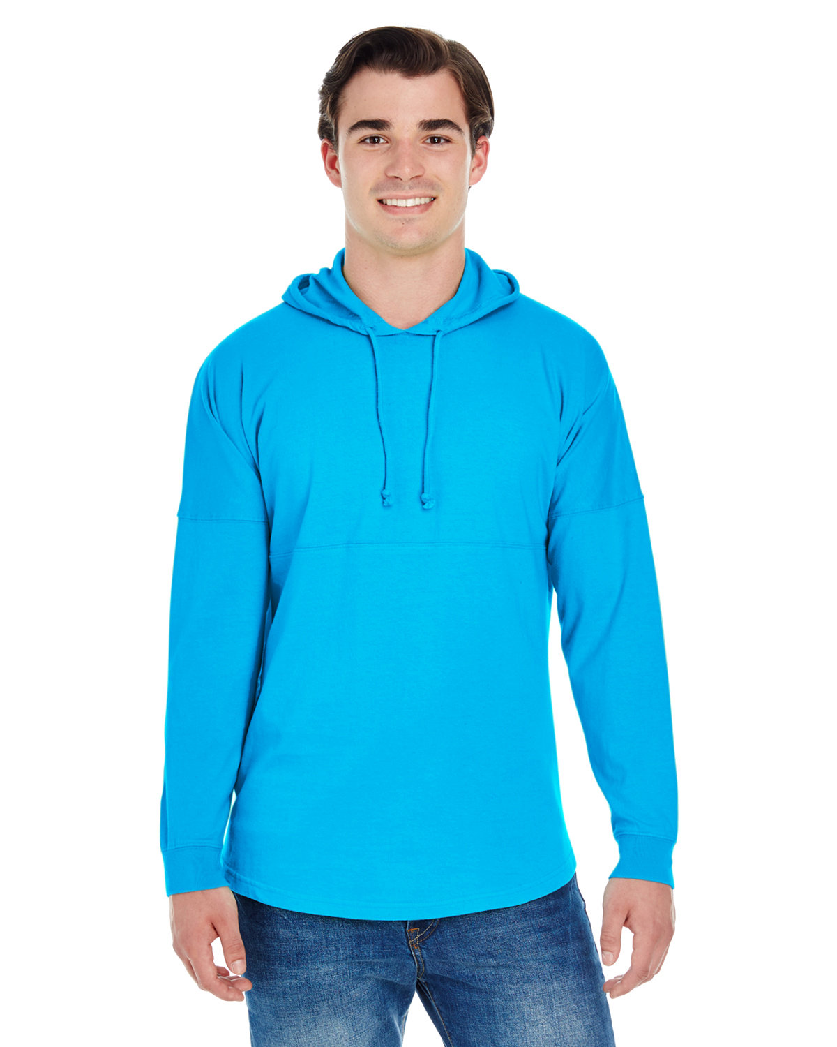 JA8228 J America Adult Game Day Jersey Hood JA8228 J America Adult Game Day Jersey Hood