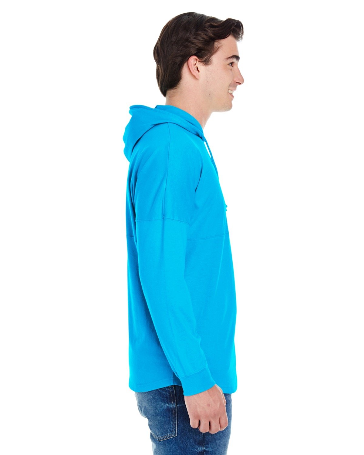 JA8228 J America Adult Game Day Jersey Hood JA8228 J America Adult Game Day Jersey Hood - Siide Image