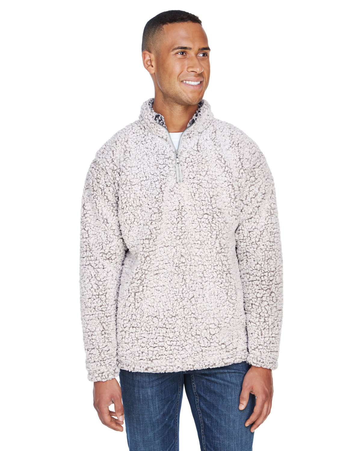 JA8454 J America Adult Epic Sherpa Quarter-Zip JA8454 J America Adult Epic Sherpa Quarter-Zip