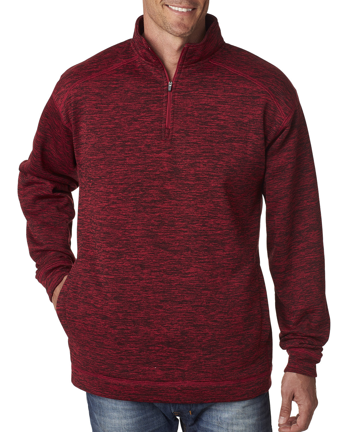JA8614 J America Adult Cosmic Poly Fleece Quarter-Zip JA8614 J America Adult Cosmic Poly Fleece Quarter-Zip