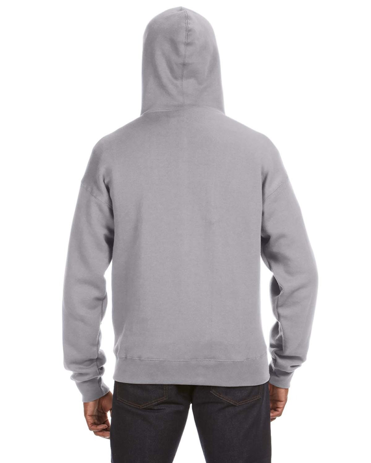 JA8821 J America Adult Premium Full-Zip Fleece Hooded Sweatshirt - Back Image