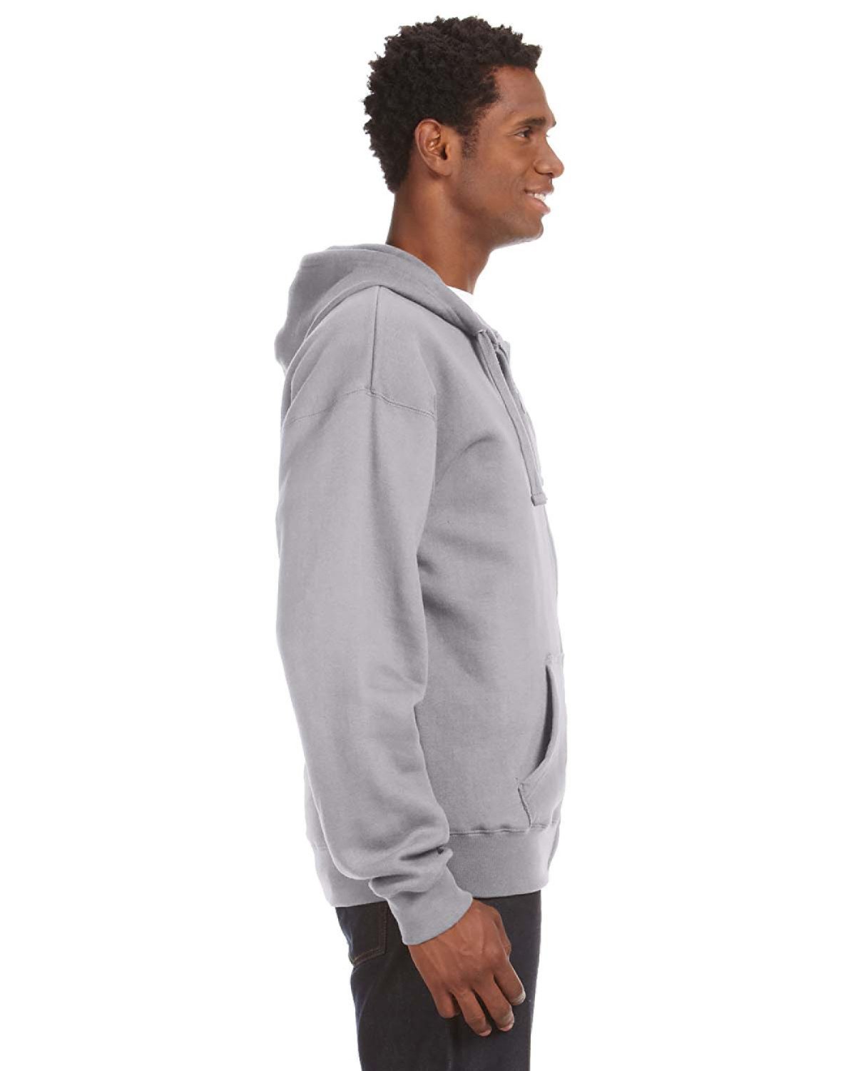 JA8821 J America Adult Premium Full-Zip Fleece Hooded Sweatshirt - Siide Image