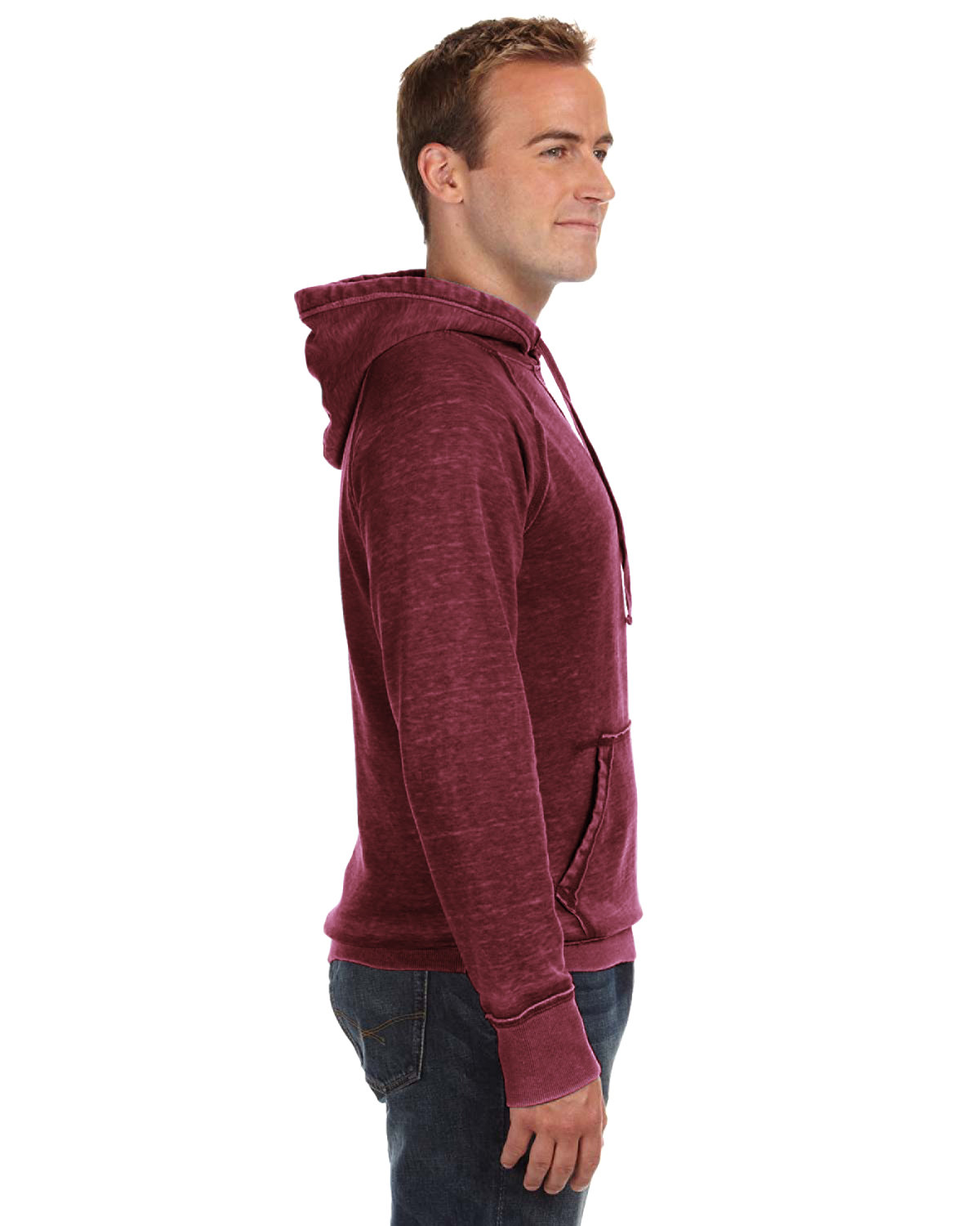 JA8915 J America Adult Vintage Zen Fleece Pullover Hooded Sweatshirt - Siide Image