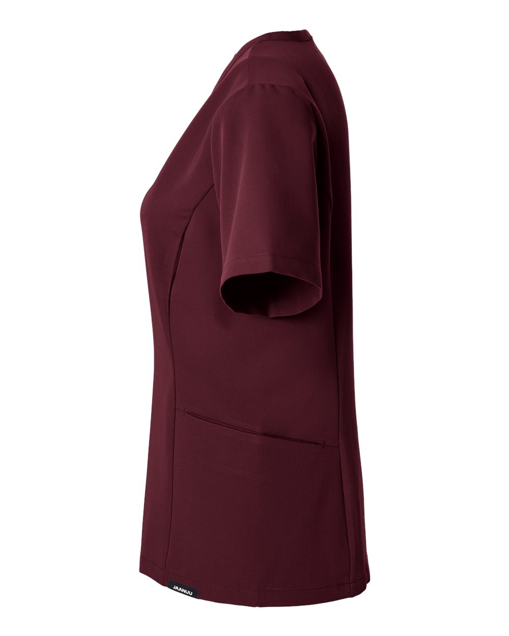 W10003 Jaanuu Womens Calix Fit & Flare Scrub V-Neck Top - Siide Image