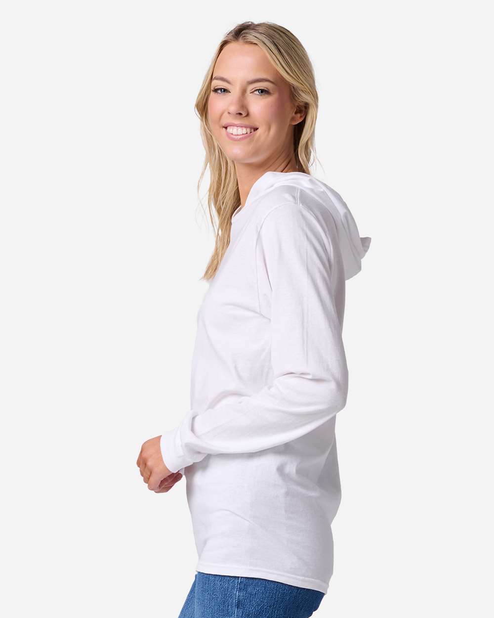 363LH Jerzees Classics Unisex Cotton Long Sleeve Hooded T-Shirt 363LH Jerzees Classics Unisex Cotton Long Sleeve Hooded T-Shirt - Siide Image