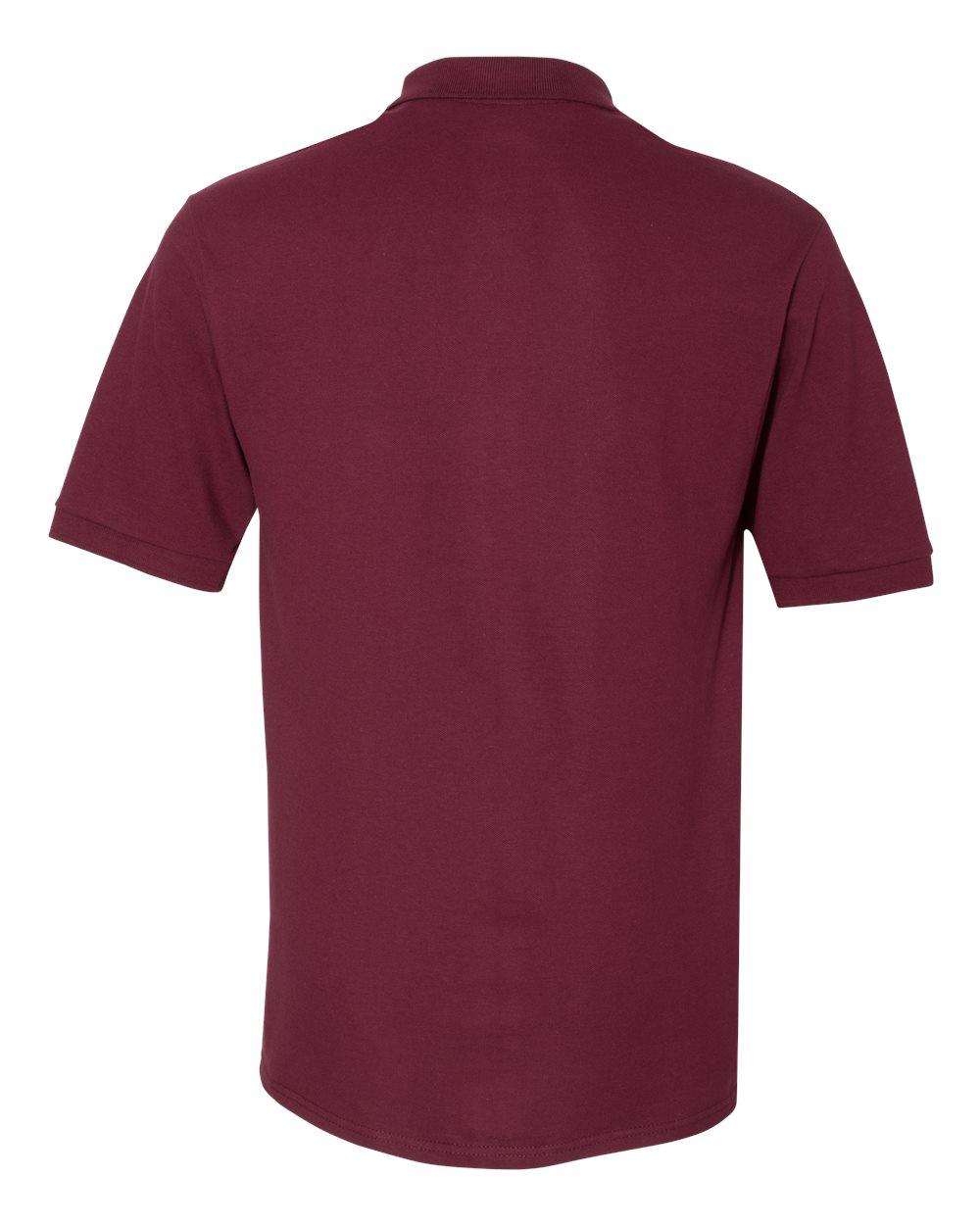 443M Jerzees 100% Ringspun Cotton Piqué Sport Shirt - Back Image