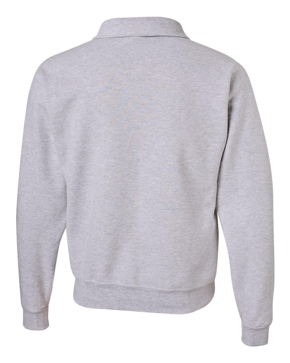 4528MR Jerzees Super Sweats NuBlend Quarter-Zip Cadet Collar Sweatshirt - Back Image