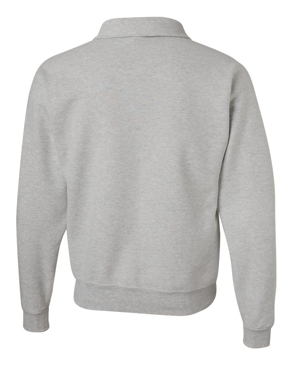 4528MR Jerzees Super Sweats NuBlend Quarter-Zip Cadet Collar Sweatshirt - Back Image