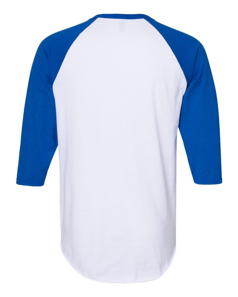 560RR Jerzees Unisex Premium Blend Ring-Spun 3/4 Sleeve Raglan T-Shirt - Back Image