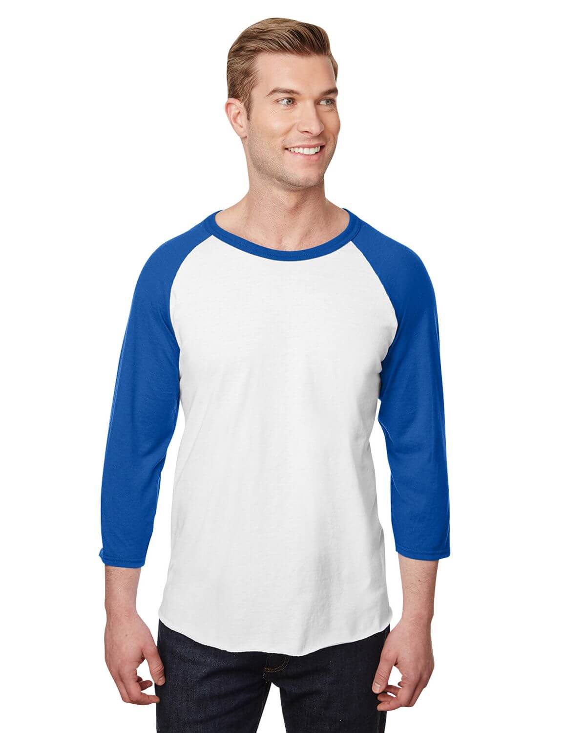 560RR Jerzees Unisex Premium Blend Ring-Spun 3/4 Sleeve Raglan T-Shirt