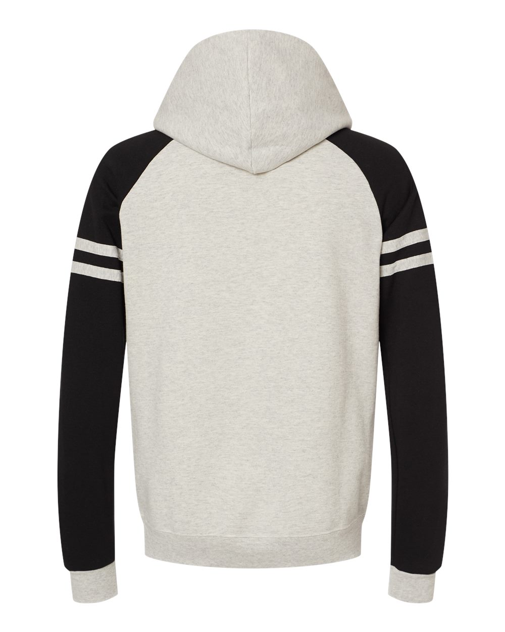 97CR Jerzees Unisex NuBlend Varsity Color-Block Hooded Sweatshirt - Back Image
