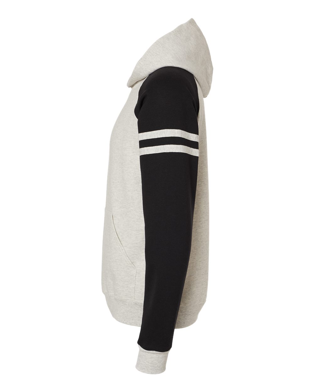 97CR Jerzees Unisex NuBlend Varsity Color-Block Hooded Sweatshirt - Siide Image