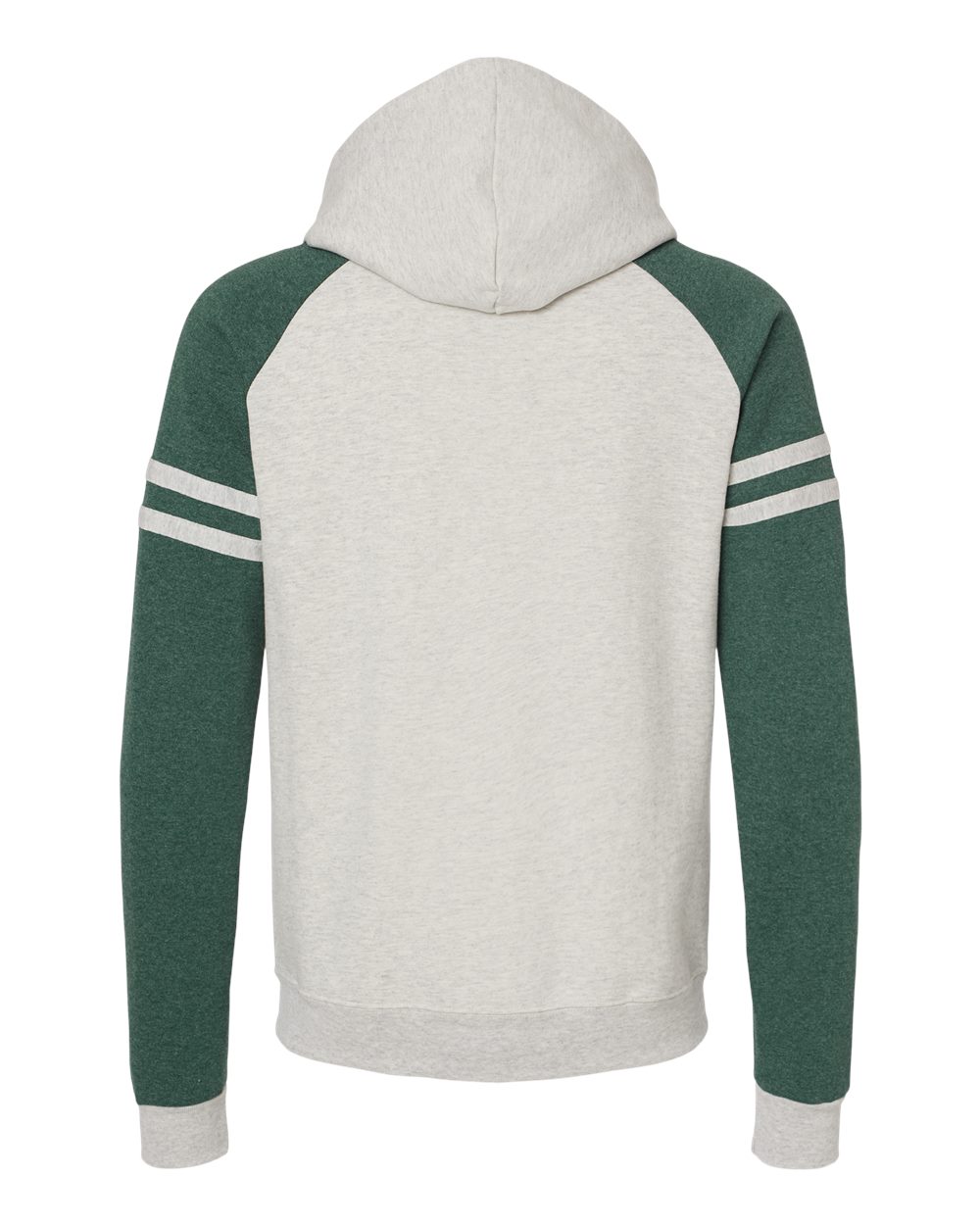97CR Jerzees Unisex NuBlend Varsity Color-Block Hooded Sweatshirt - Back Image