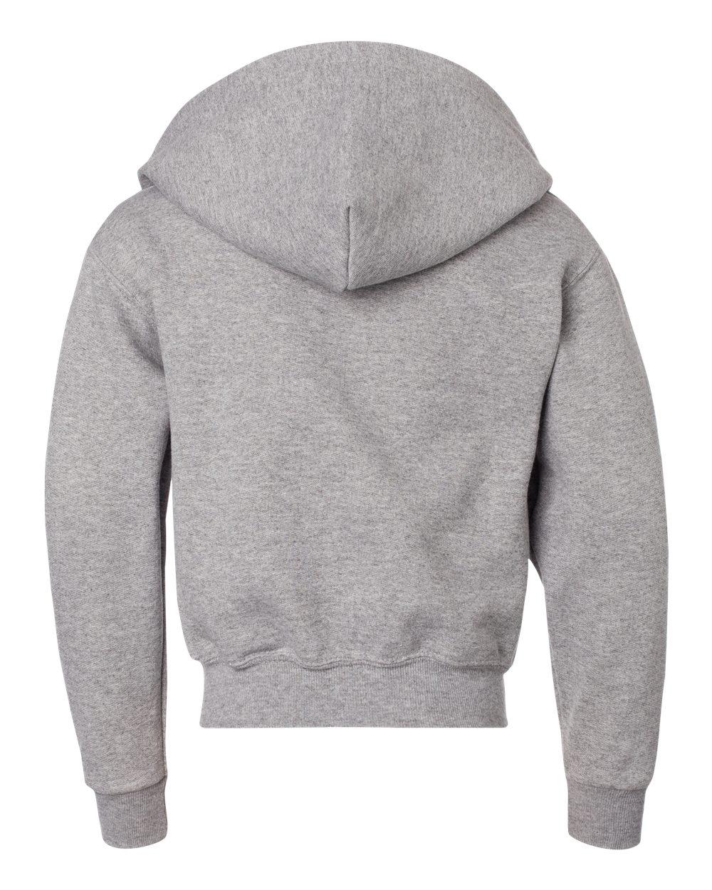 993BR Jerzees NuBlend Youth Full-Zip Hooded Sweatshirt - Back Image