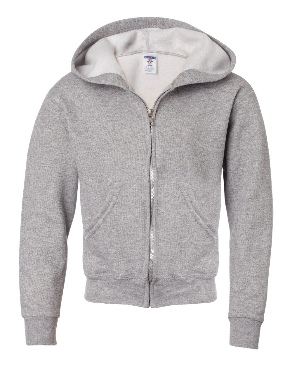 993BR Jerzees NuBlend Youth Full-Zip Hooded Sweatshirt