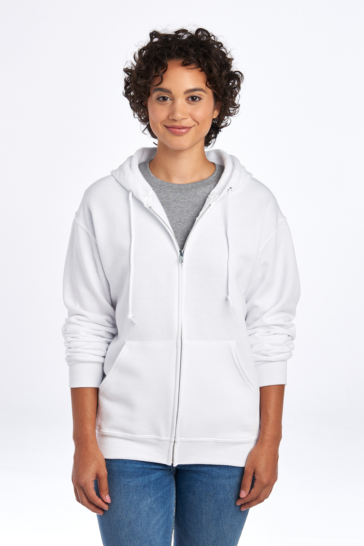 993M Jerzees - NuBlend Full-Zip Hooded Sweatshirt.