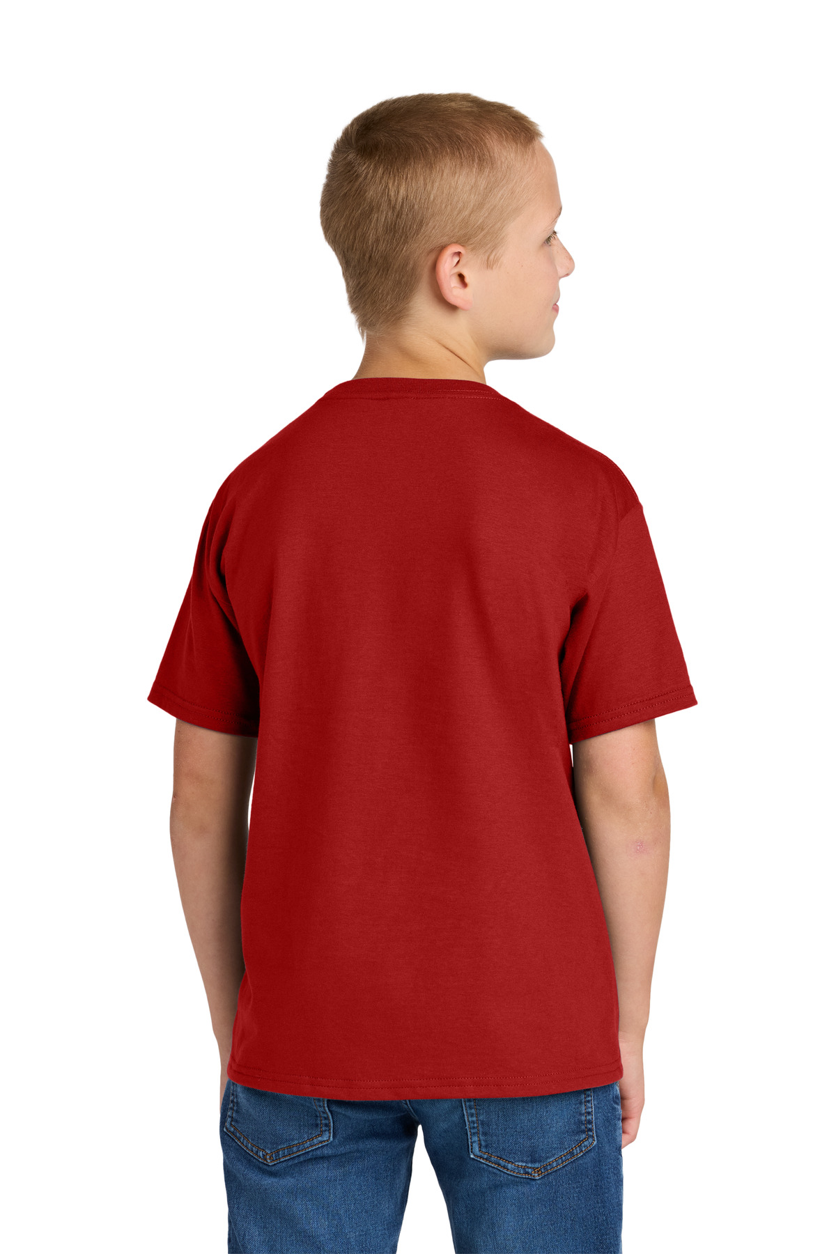 IC46B Jerzees Ultimate Youth Ring Spun T-Shirt - Back Image