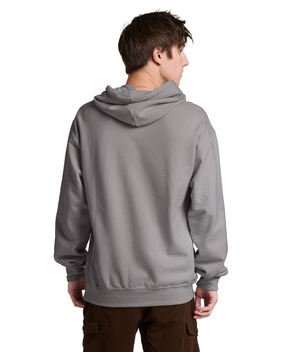 IC49MR Jerzees Unisex Ultimate? CVC Ring-Spun Hooded Sweatshirt - Back Image
