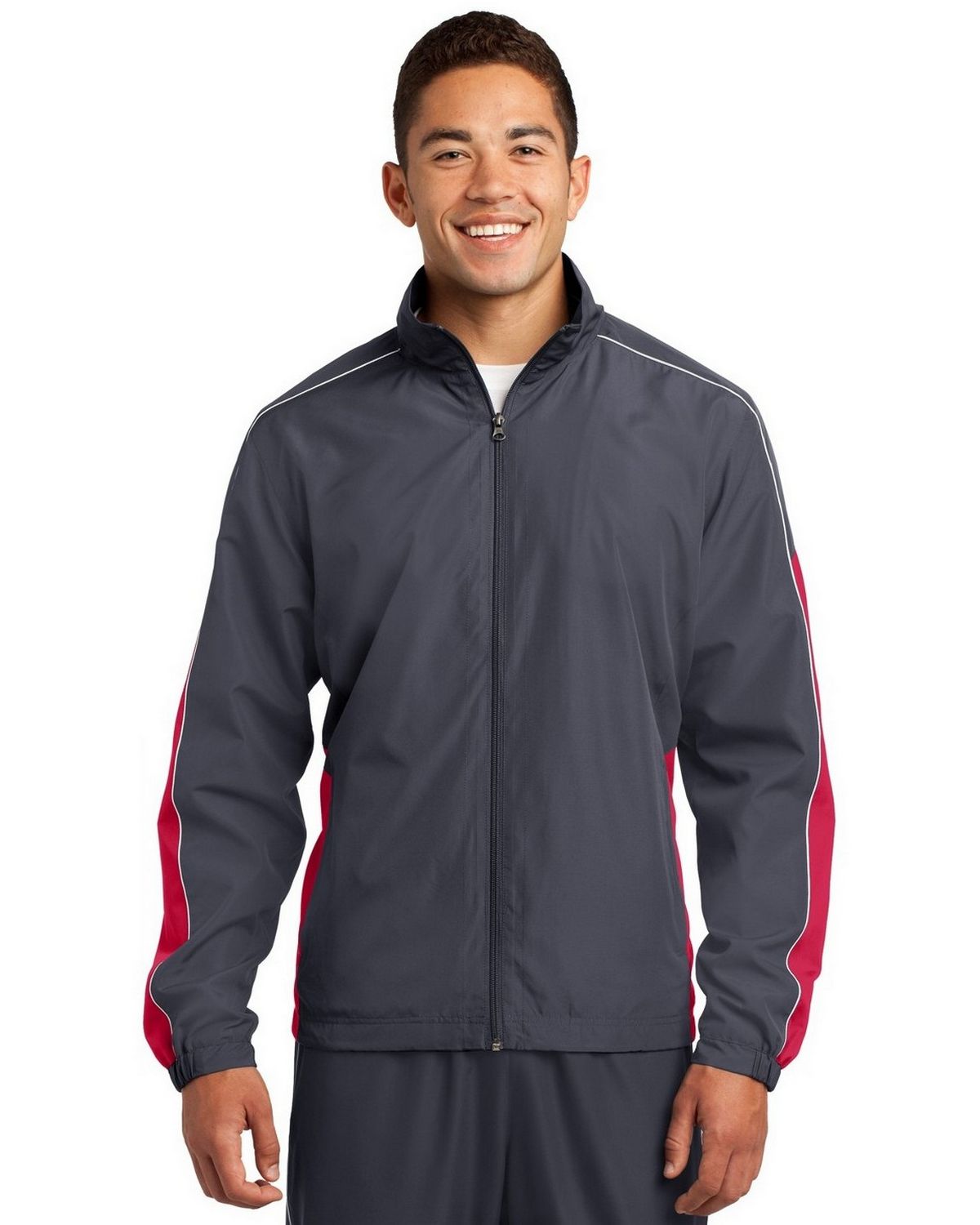 JST61 Sport-Tek Piped Colorblock Wind Jacket JST61 Sport-Tek Piped Colorblock Wind Jacket