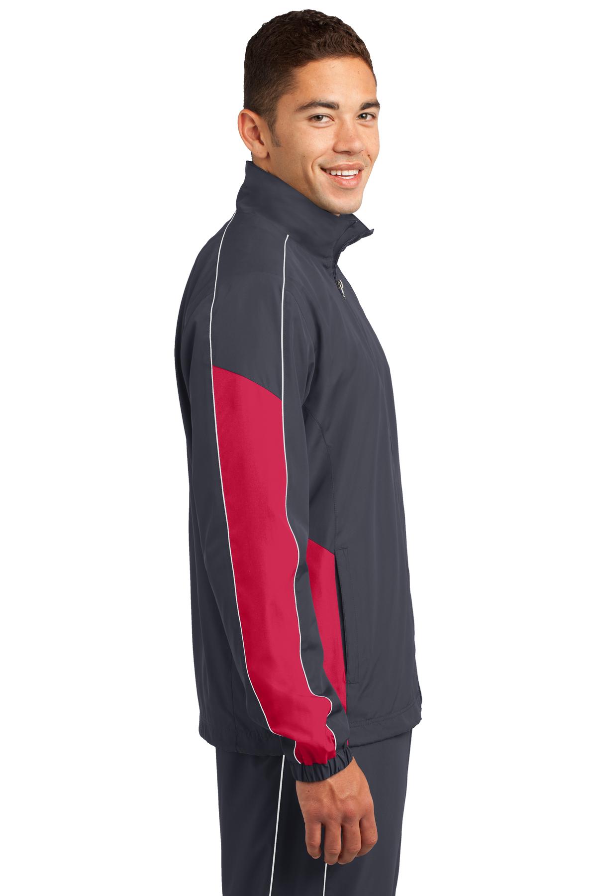 JST61 Sport-Tek Piped Colorblock Wind Jacket JST61 Sport-Tek Piped Colorblock Wind Jacket - Siide Image